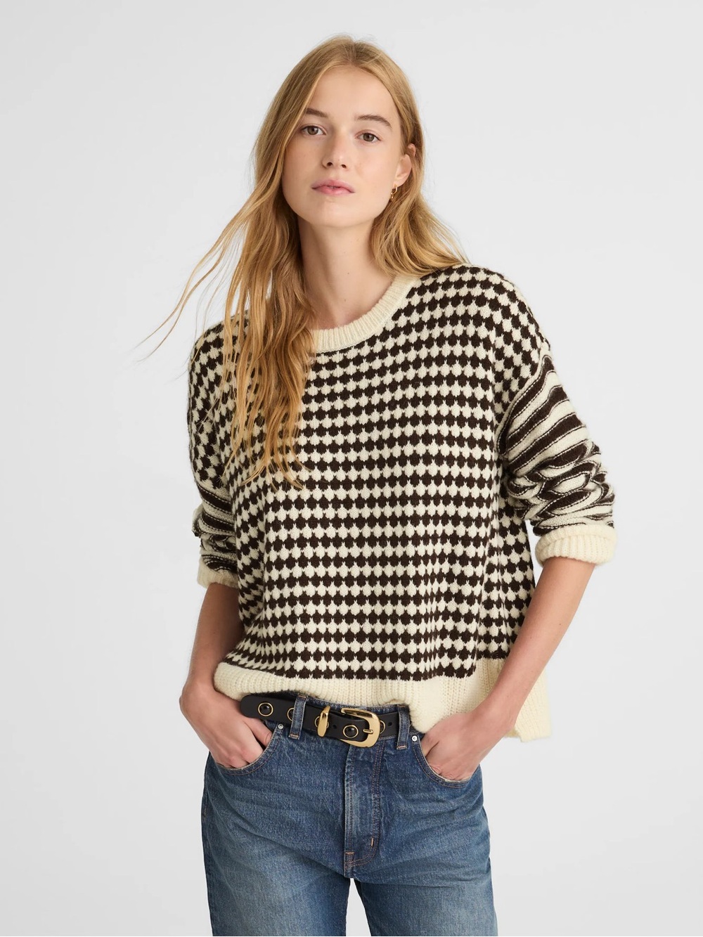 Madewell Mixed Stripe Pullover Sweater